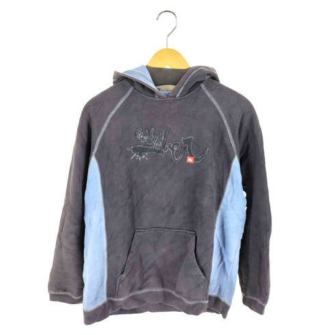 クイックシルバー Quiksilver 90-00s ロゴパッチデザイン バイカラー スウェットプルオーバーパーカー Y2K メンズ  L